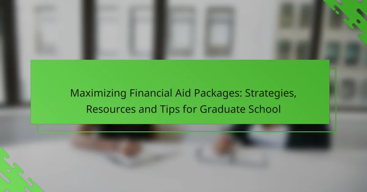 Maximizing Financial Aid Packages: Strategies, Resources and Tips for Graduate School